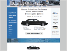Tablet Screenshot of bostononlinelimo.com